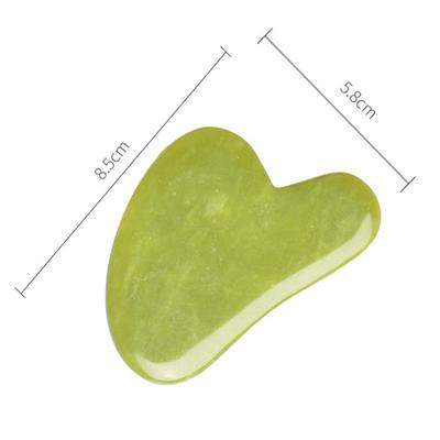 1 Adet Doğal Guasha Yüz Yeşim Taşı Yüz Vücut Bakımı Spa Gua Sha Tahtası Masaj Aleti