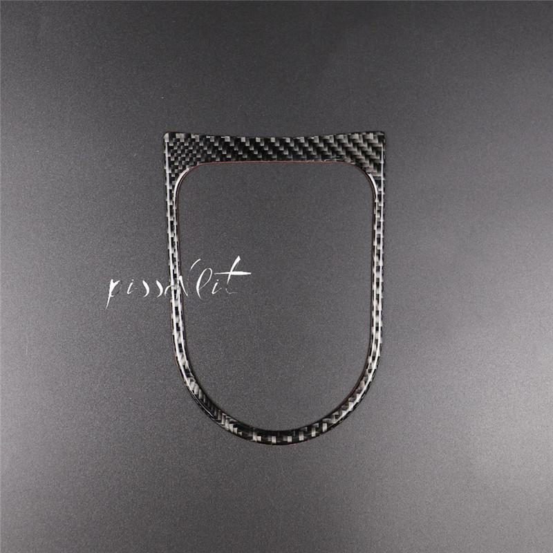 Carbon Fiber Car Interior Gear Panel Cover Trim Sticker Decoration for Ford Mustang 2015 2016 2017 Car Accessories