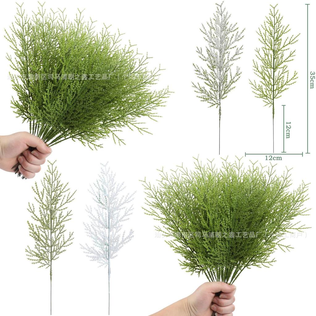 Simulation Pine Needles, Specially Designed For Christmas Atmosphere, Green Plant Decoration, Christmas Tree Accessories, Artificial Pe Plastic