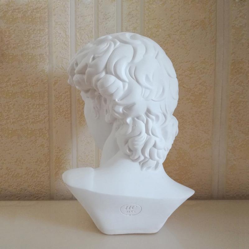 15cm European-Style David Resin Bust Statue - Nordic Decorative Figurine