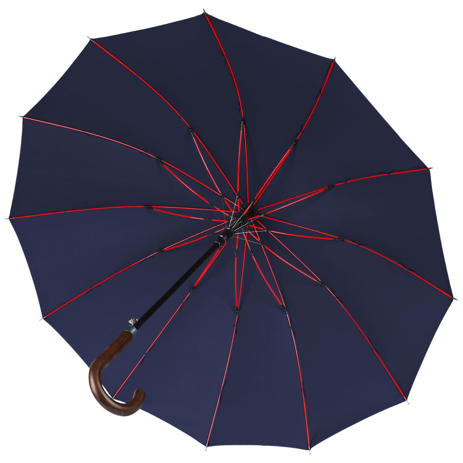 

Msentuo Long and Super Water 12 230T Высокопрочное стекло Тефлон Автоматически открывающаяся трость Солнечный и дождливый чехол для хранения в комплекте 12 дуг Длина зонта, тёмно-синий