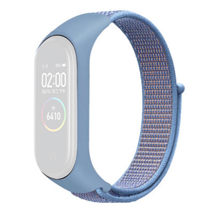 For Xiaomi Mi Band 3/4/5/6/7 Nylon Watch Band Adjustable Sport Loop Strap Wristband Replacement