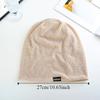 Double Layer Knitted Outdoor Baggy Skullcaps Polyester Fashionable Baotou Hat  Autumn Spring