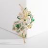 Women Wedding Flower Brooch Crystal Rhinestones Zircon Pin Clothing Accessories
