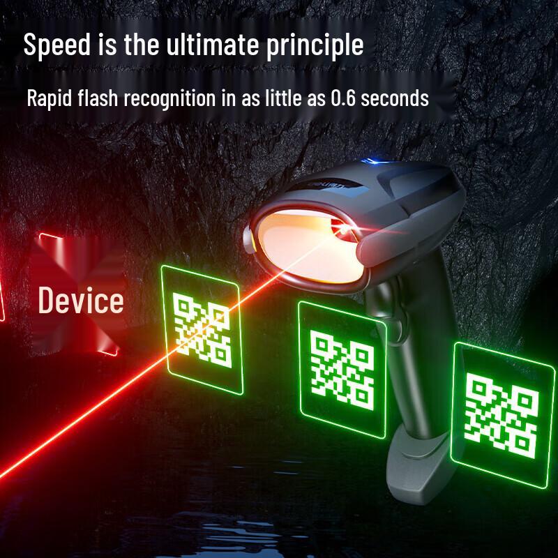 Deli AA711 Wired Handheld 2D Barcode Scanner