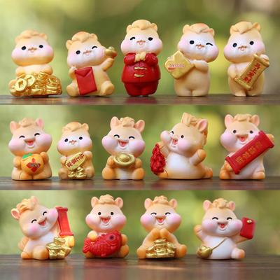 2026 Zodiac Year Little Horse Resin Figurine – Unique New Year's Event Gift
