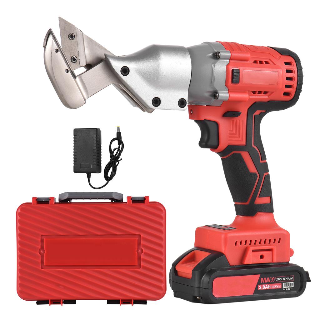 21V Brushless Mini Cordless Tin Snips Scissor 2.0Ah Rechargeable Li-ion Battery Electric Scissors