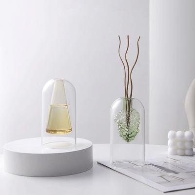 Glass Aromatherapy Bottle Creative Exquisite Essential Oil Evaporation Bottle Double Layered Fragrance Diffuser Bottle Desk