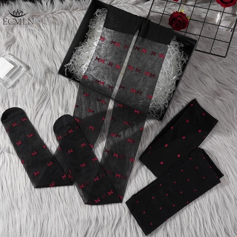 Women's Sheer Mesh Stockings Gothic Tights High Waist Thigh High Pantyhose