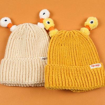 Women's Winter Daily Light Pop Tube Eyeball Beanie Hat