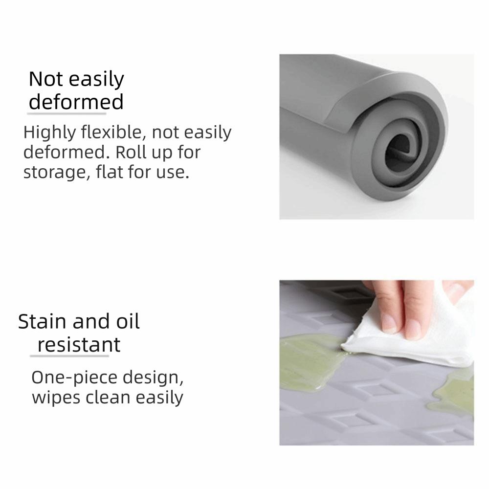 Non-Slip Washer Dryer Top Storage Mat Waterproof Silicone Protective Pad Washers