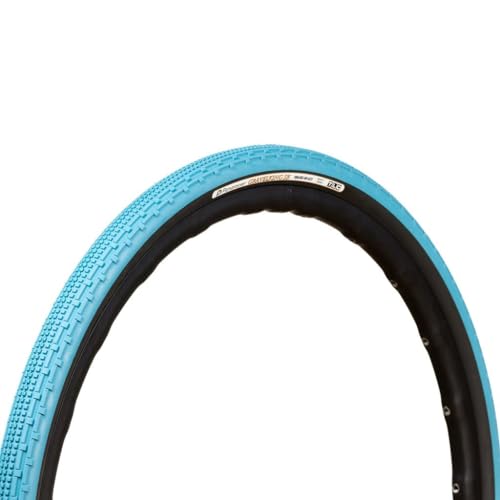 

GRAVELKING SK (Knobby Pattern) Folding Bicycle Tire - 700x38C - Turquoise Blue/Black