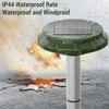 Waterproof 360 Degrees  Mole Repellent Ultrasonic Solar Powered and Rechargeable Snake Repeller for Lawns Yard Garden