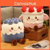 Mango Blueberry Strawberry Chocolate Cake Plush Toy Holiday Collection Gift