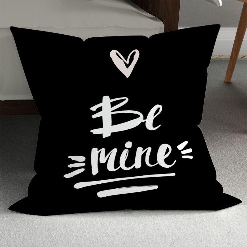 Romantic Couple Wedding Decorative Sofa Pillows: Minimalist Double-Sided Printed Square Pillow Covers (Includes Pillow Insert)