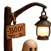 Ghost Reading Street Lamp 3D Resin Halloween Ghost Night Light LED Ghost Reading Book Table Lamp with Warm Light for Bedroom Study Living Room Decor
