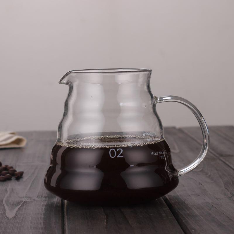 Glass Coffee Pot Cloud Shaped Coffee Kettle Reusable Coffee Pot Heat Resistant Teapot Coffee Utensils 360/600/800ml