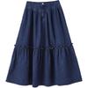 Baitu Women's High-Waist Ruffle Tiered Skirt