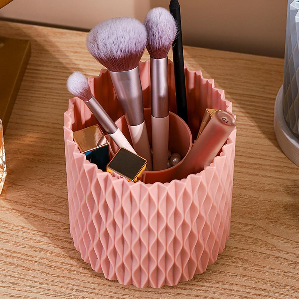Rotating Pen Holder Desktop Makeup Brush Storage   Plastic Home Decoration for Cosmetics Pencil