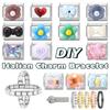 Fashion Eyes Bow Cherry Flowers Love Heart Cake Italian Charm Links Fit 9MM Stainless Steel Bracelet Women DIY Making Jewelry