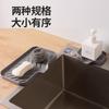 Non-Slip Silicone Draining Mat Splash Proof Sink Pad Tray Soap Dispenser Sponge Drain Pad Kitchen Organizer Tray Faucet Mats