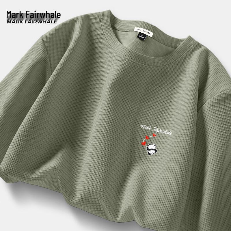 MARK FAIRWHALE Men s Waffle Knit Short-Sleeve T-Shirt 2XL