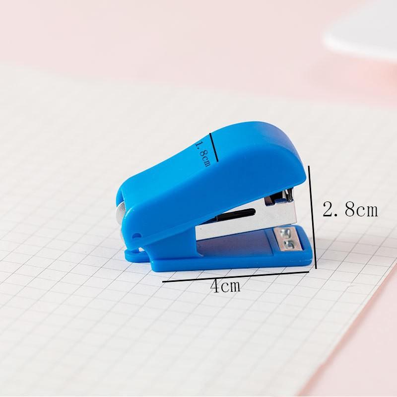 Mini Stapler Set for Office and School Manual Paper Book Binding with Random Color Staples Stationery for Binding