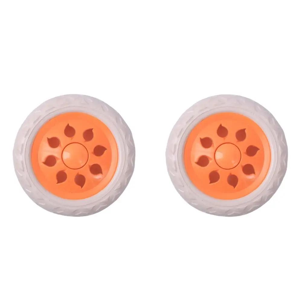 

2Pcs Shopping Cart Wheels 6.5 Inch Dia Soft EVA Travelling Trolley Caster Flexible Anti Slip Wheelchair Caster Replacement