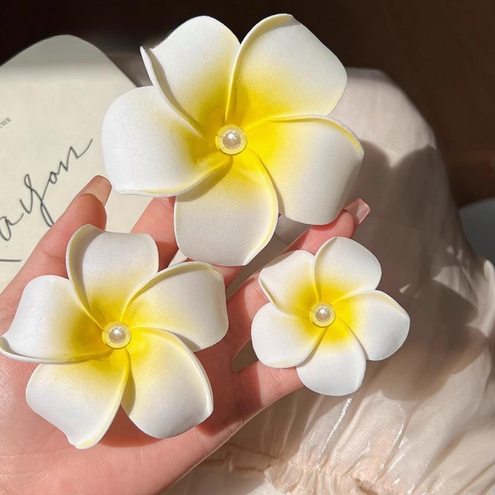

Women Boho Floral Hair Clip, Rose Flower Headdress for Summer Beach & Wedding
