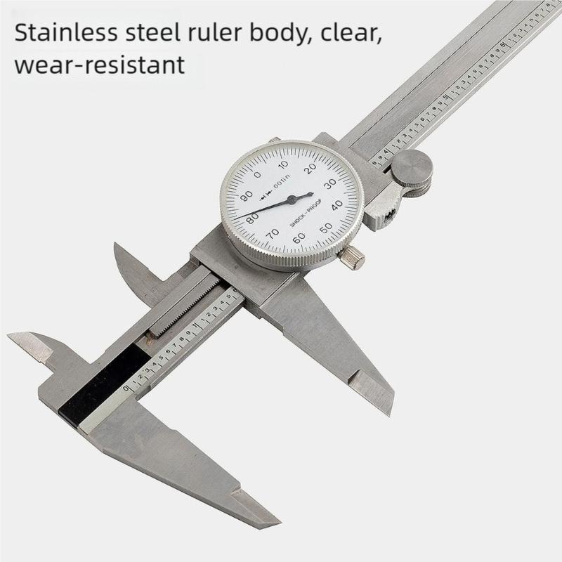 Professioneller Edelstahl-Messschieber 8 Zoll Klare Skala Nonius-Messschieber Industrielles Messinstrument