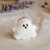 Halloween Ghost Keychain 1/2/3Pcs Plush Pendant, Stuffed White Party Favor with Bead Chain, Backpacks and Purses Decorative Accessories