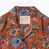 Kardo Ronen Camp Shirt  Floral Vine Print  Rust Kdf1m40002a49
