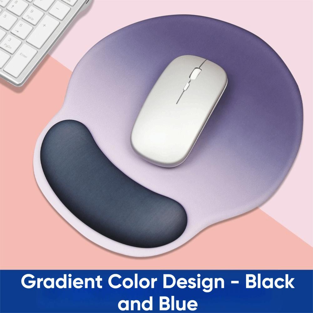 Non-Slip Gradient Mouse Pad Rubber Ergonomic Mouse Pad Comfortable Wrist Rest Computer Desktop