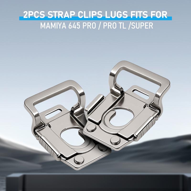 2pcs Mamiya Lugs Shoulder Strap Adapter Clips For Mamiya 645 Pro/Pro TL/Super Camera