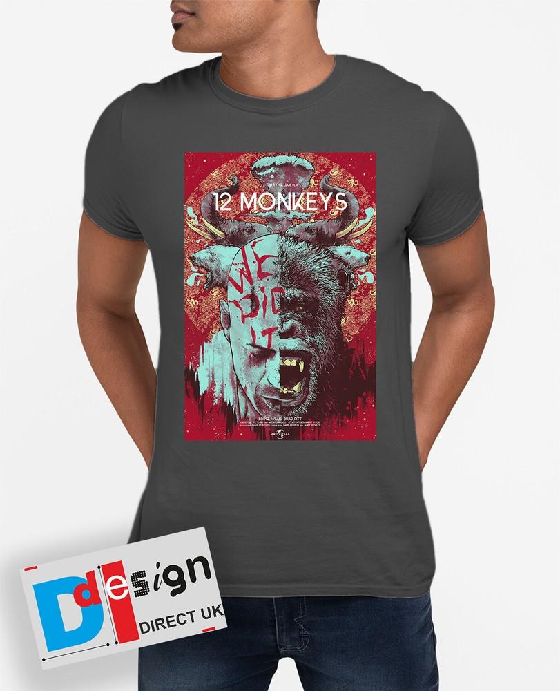 

12 Monkeys T-shirt Future classic Retro Poster Tee Gift UK Sci Fi Horror Unisex T-Shirt M