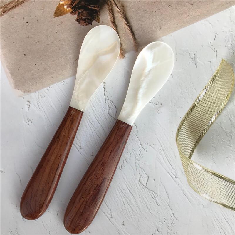 Abay Shell-Spliced Plastic Coffee & Dessert Spoon