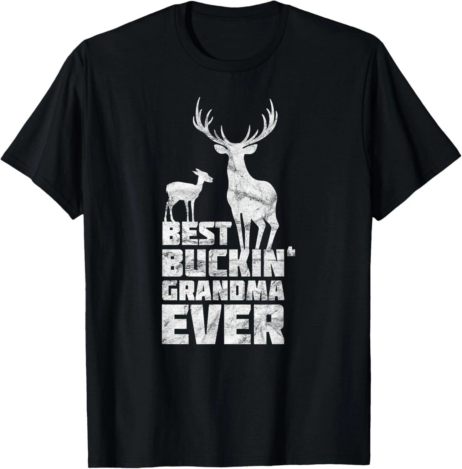 Best Bucking Grandma Shirt Deer Buck Hunting Tee Gift Unisex T-Shirt M