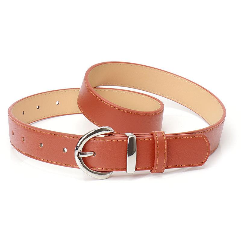 Belt Women'S Minimalist High-End Sense Imitation Leather Style Jeans Women'S Belt