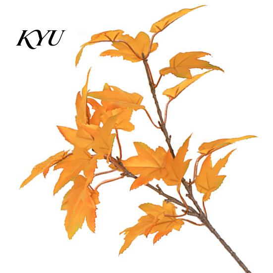 Fake Fall Leaves for Floral Arrangements Artificial Maple Leaf Stems, Faux Branches, Autumn Silk Bendable Stems DIY Projects Thanksgiving Harvest