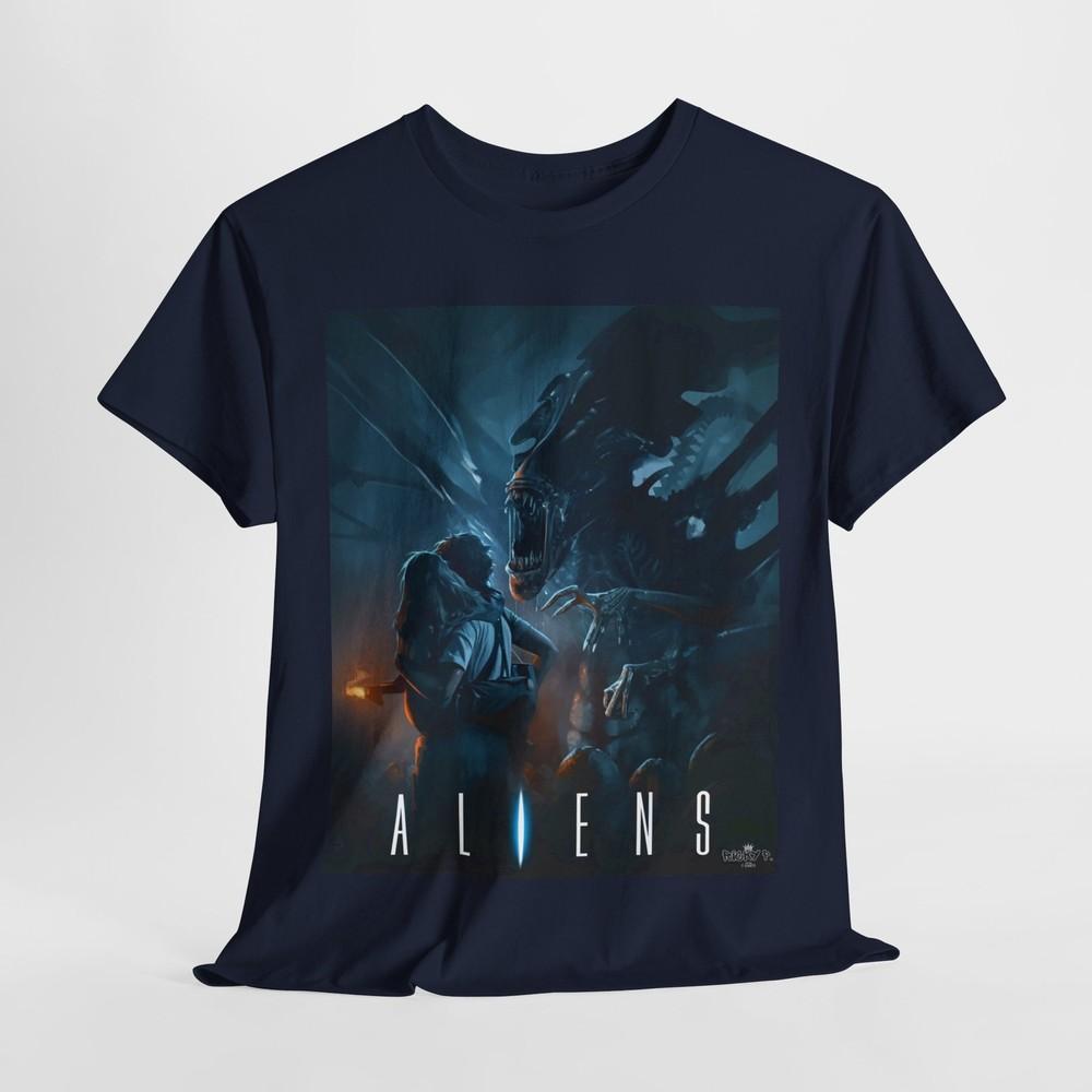 Aliens 1986 Ridley Scott Movie T shirt Unisex Heavy Cotton Tee Unisex T-Shirt XXXXL
