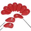 10Pcs Golf Head Cover Color Leather Iron Cover Golf Club Cover with Big Number