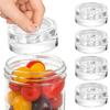 Heavy Wide Mouth Mason Jar Lid with Handle Cheese Fermentation Lid Canning Weights Canning