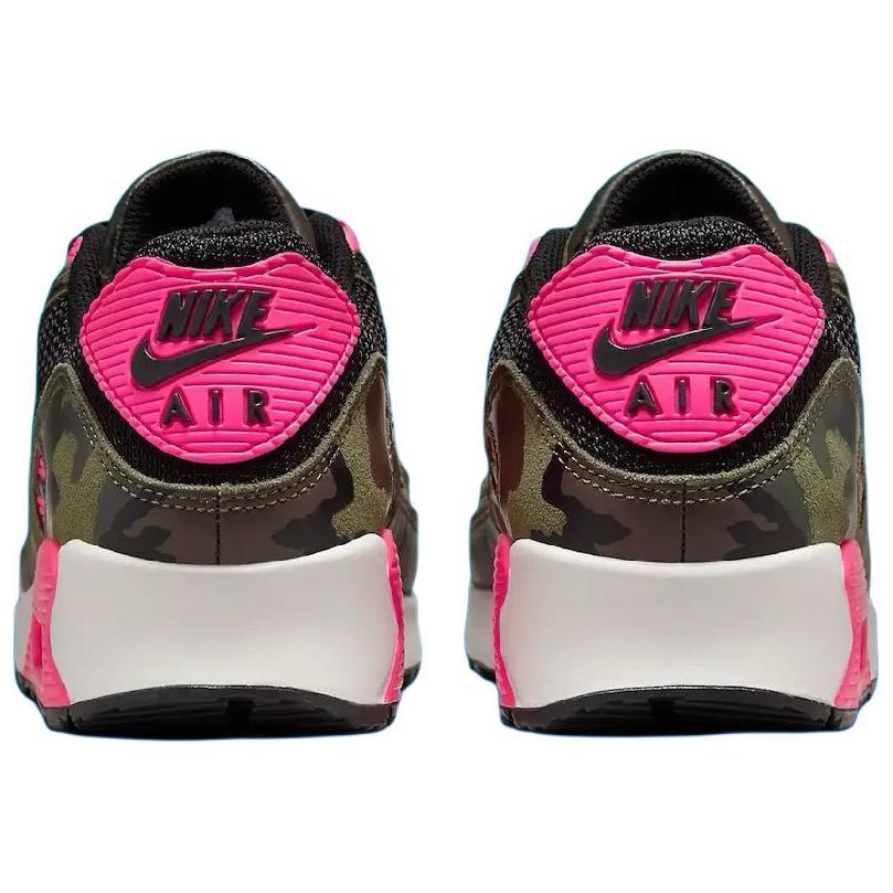Nike Air Max 90 Premium Camo Pack - Sequoia Hyper Pink Unisex Sneakers Green Black Phantom IF1721-300