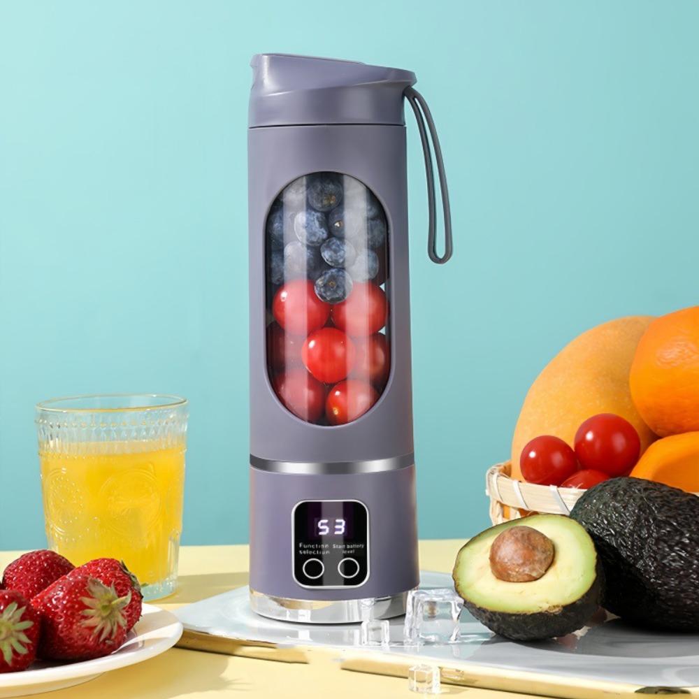 12 Blades Mini Juice Mixer 450ML Capacity Fruit Extractor Portable Juicer Blender  Travel