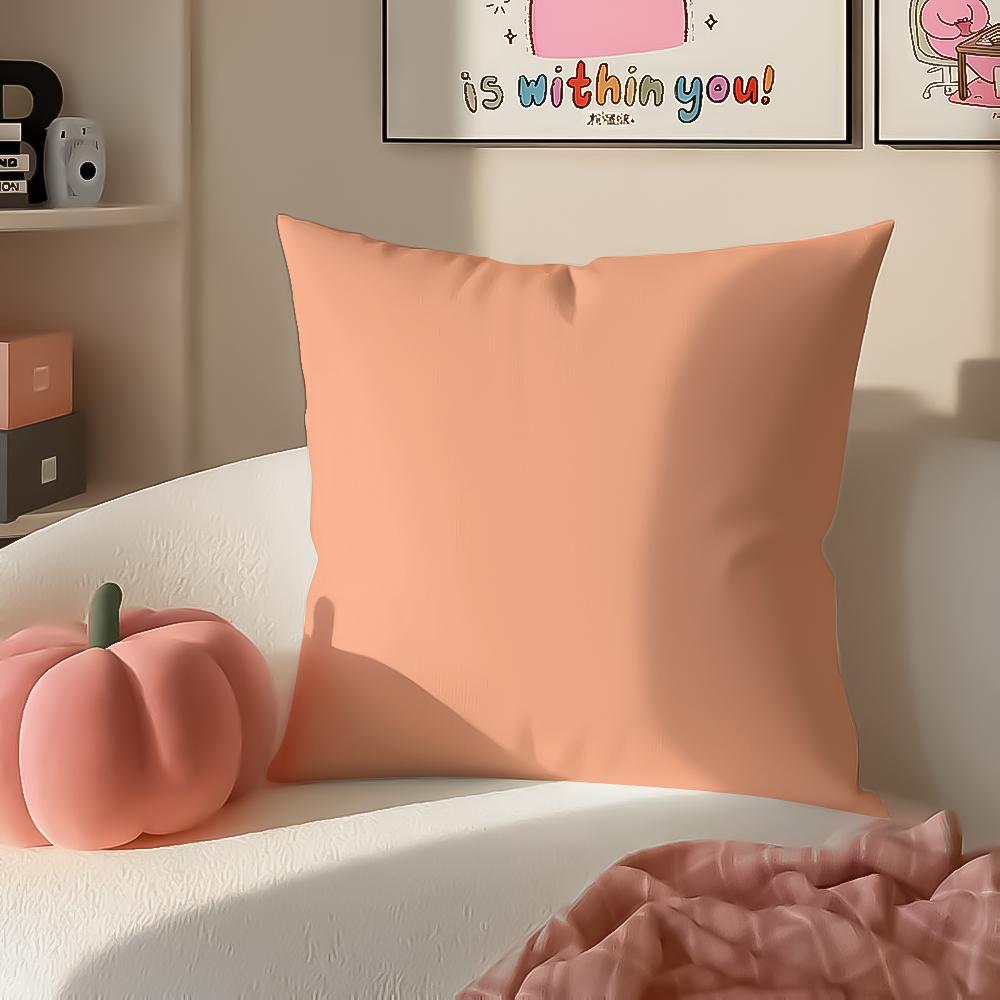 Bright Cheerful Ar Candy Color Cushion Cover Pillowcase Short Plush Invisible zipper Room Sofa Cushion Cover