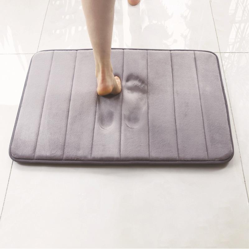 Buy Thickened 40D Memory Foam Slow Rebound Carpet Floor Mat Bathroom