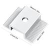 12 Pack Solar Panel Clamps Aluminum Alloy Mounting Brackets Accessories for Roof Systems Easy Installation Designs