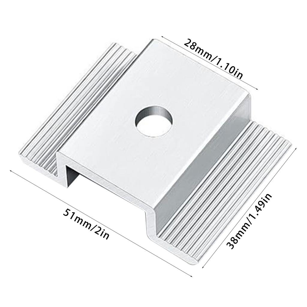 12 Pack Solar Panel Clamps Aluminum Alloy Mounting Brackets Accessories for Roof Systems Easy Installation Designs