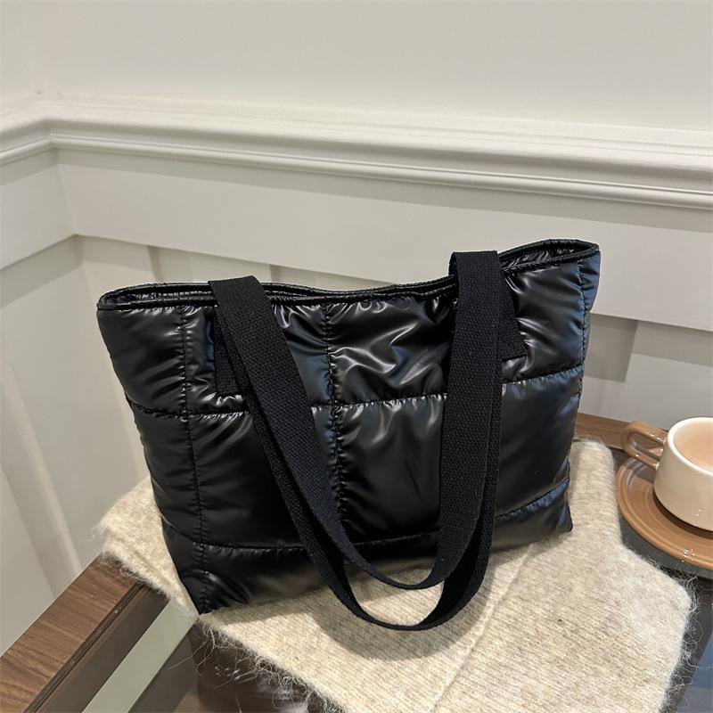2025 New Fashion Bag Women's Bag Messenger Bag Korean Version Space Cotton Bag Shoulder Bag Handbag Large Capacity Trendy Bag