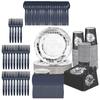All in Disposable Dinnerware Set Party Tableware Set Disco Ball for Wedding